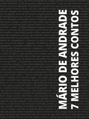 cover image of 7 melhores contos de Mário de Andrade